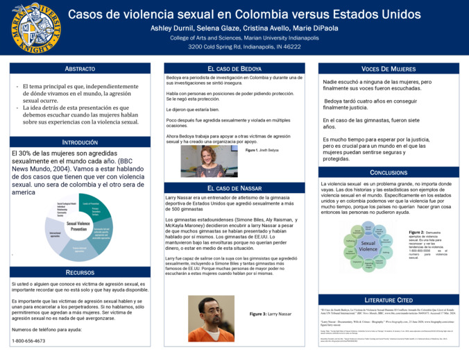 Casos de violencia sexual en Colombia versus Estados Unidos Miniature