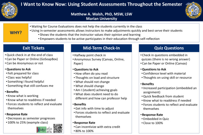 I Want to Know Now: Using Student Assessments Throughout the Semester Thumbnail