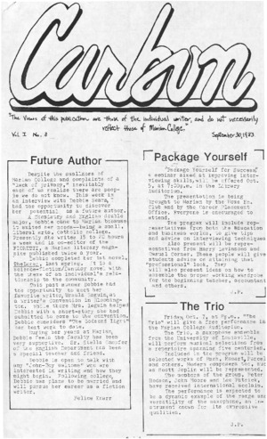 The Carbon (September 30, 1983) Thumbnail