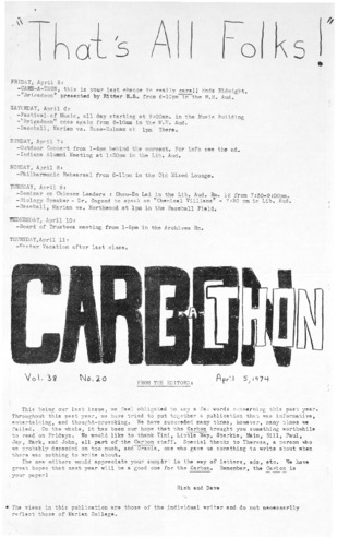 The Carbon (April 5, 1974) Thumbnail