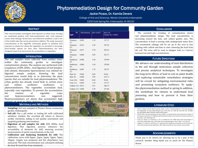 Phytoremediation Design for Community Garden Thumbnail