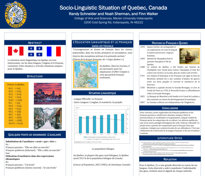Socio-Linguistic Situation of Quebec, Canada Thumbnail