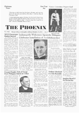 The Phoenix Vol. VIII, No. 3 (December 15, 1944) Thumbnail