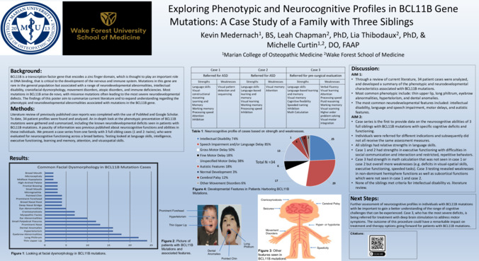 Exploring Phenotypic and Neurocognitive Profiles in BCL11B Gene Mutations: A Case Study of a Family with Three Siblings Thumbnail