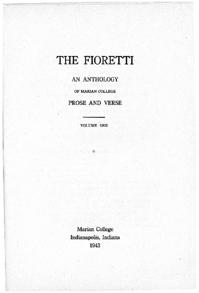 The Fioretti (1943) Miniature