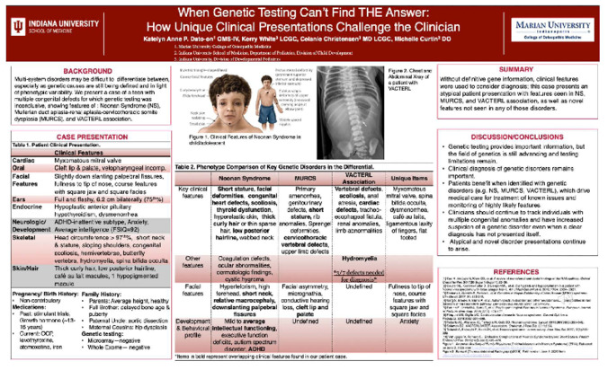 When Genetic Testing Can't Find THE Answer: How Unique Clinical Presentations Challenge the Clinician miniatura