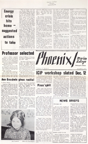 The Phoenix, Vol.XXXVIII, No.9 (December 5, 1973) Thumbnail