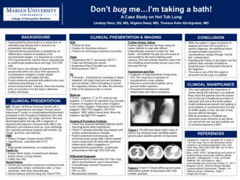Don’t bug me…I’m taking a bath! A Case Study on Hot Tub Lung Miniature