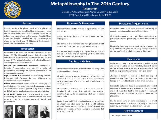 Metaphilosophy In The 20th Century Miniature