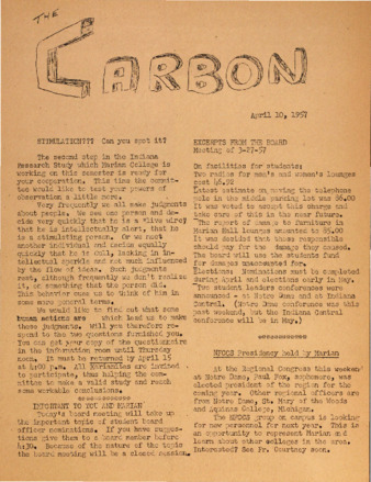 The Carbon (April 10, 1957) Thumbnail
