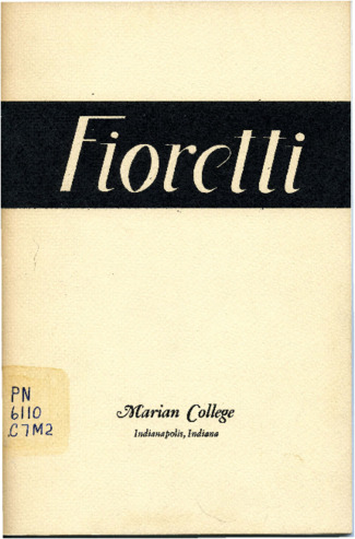 The Fioretti (1954) Miniature