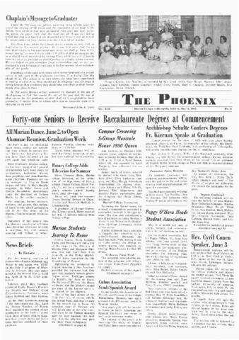 The Phoenix Vol. XIII, No. 8 (May 31, 1950) Thumbnail